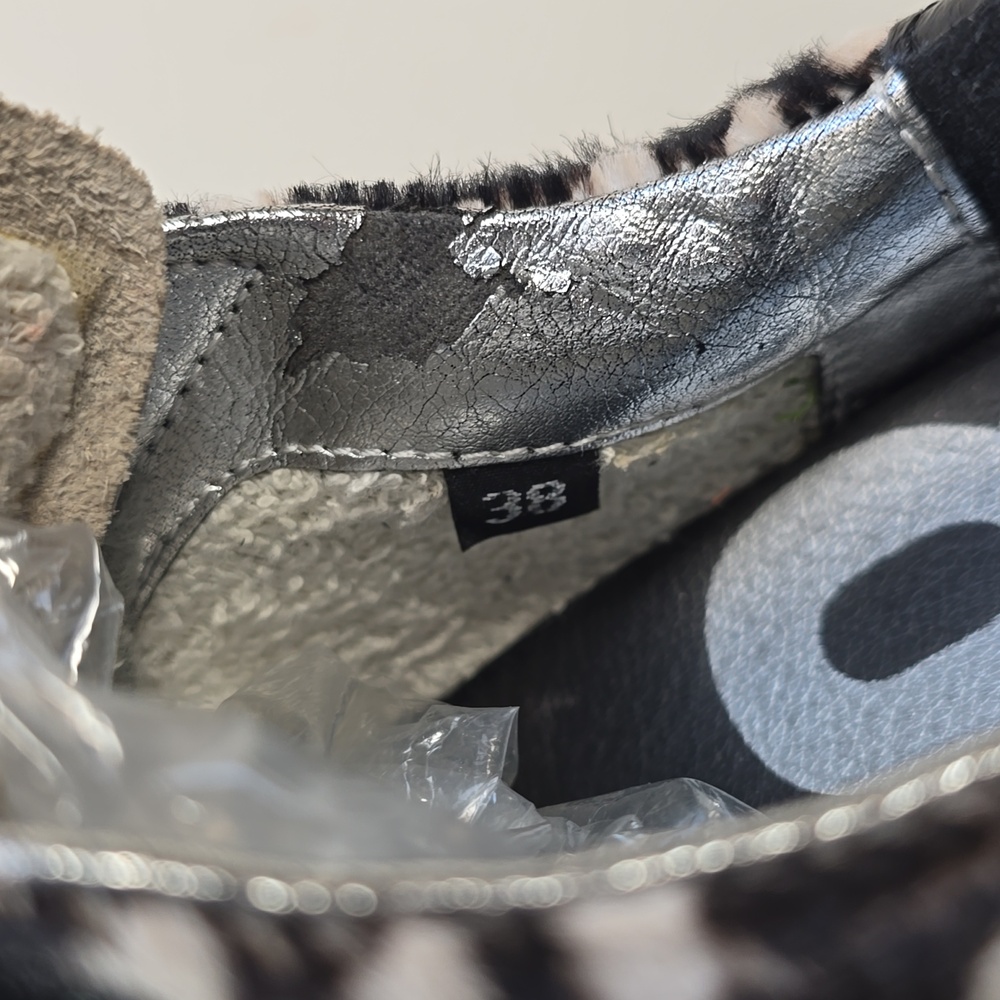 P448 Black and Silver Calf Patterned Sneakers - Picture 14 of 14